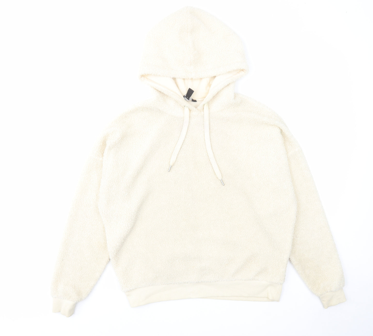 New Look Womens Beige Polyester Pullover Hoodie Size 10 Pullover