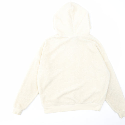 New Look Womens Beige Polyester Pullover Hoodie Size 10 Pullover
