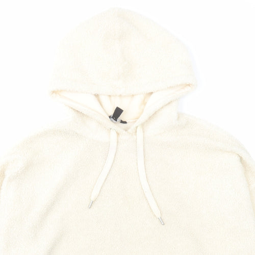 New Look Womens Beige Polyester Pullover Hoodie Size 10 Pullover