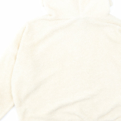 New Look Womens Beige Polyester Pullover Hoodie Size 10 Pullover