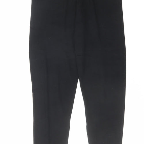 Firetrap Womens Black Viscose Trousers Size 12 L31 in Regular
