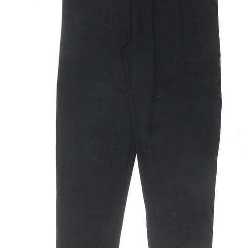 Firetrap Womens Black Viscose Trousers Size 12 L31 in Regular