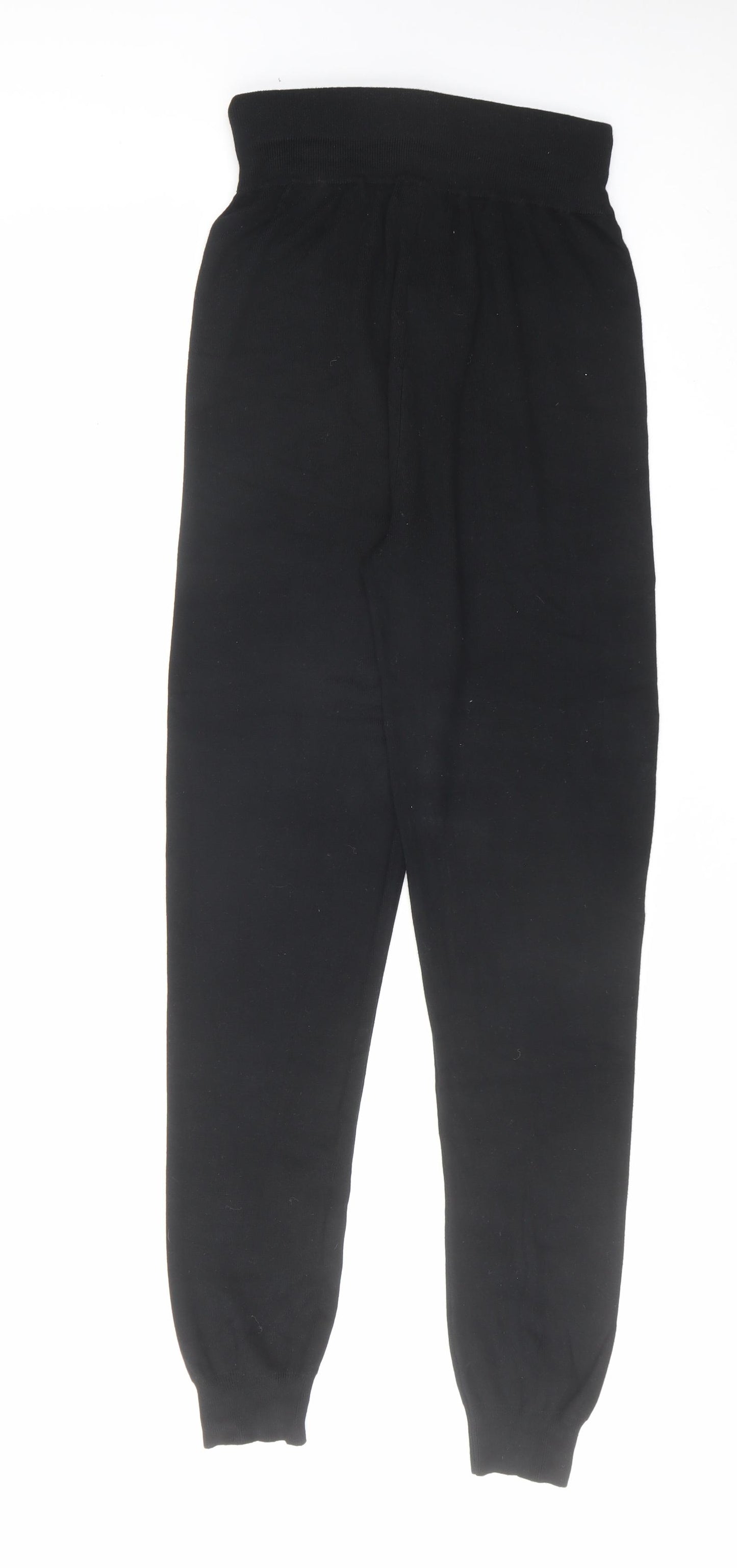 Firetrap Womens Black Viscose Trousers Size 12 L31 in Regular