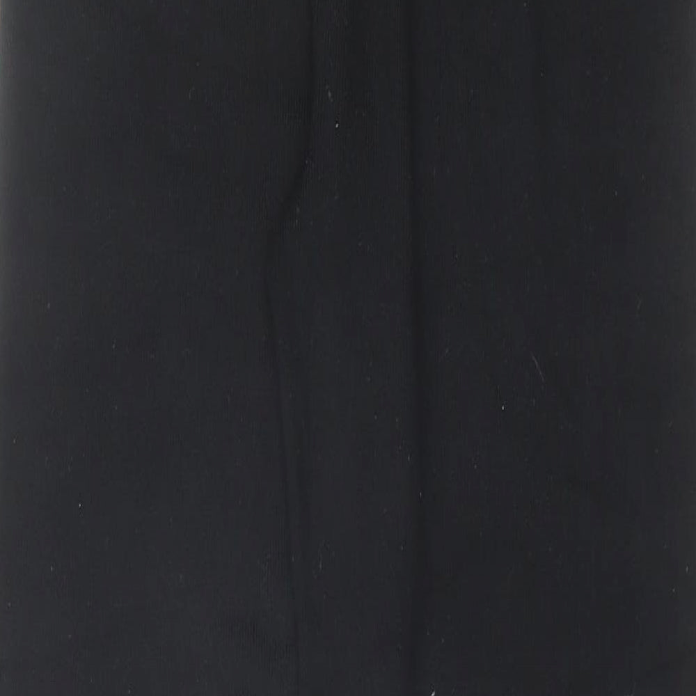 Firetrap Womens Black Viscose Trousers Size 12 L31 in Regular