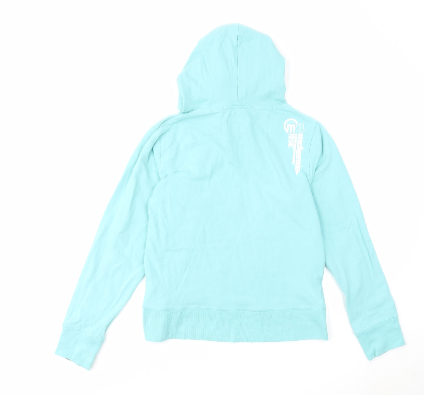 McKenzie Womens Blue Cotton Pullover Hoodie Size 12 Pullover