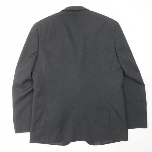 Greenwoods Mens Grey Polyester Jacket Suit Jacket Size 44 Regular