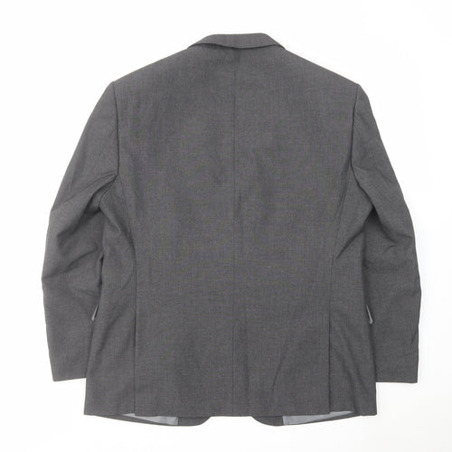 Marks and Spencer Mens Grey Polyester Jacket Suit Jacket Size 42 Regular