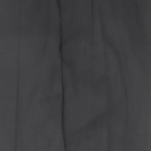 NEXT Mens Grey Polyester Trousers Size 34 in L31 in Regular Zip