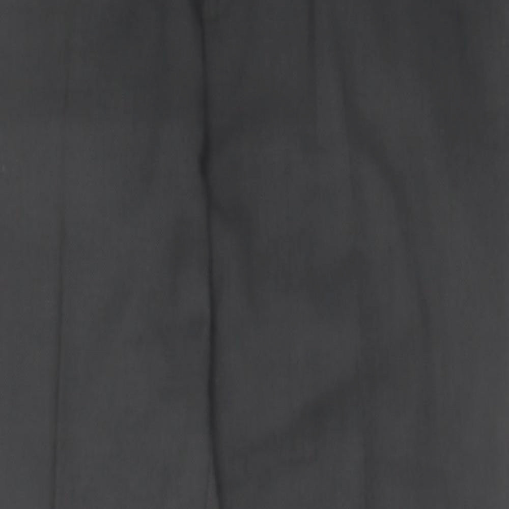 NEXT Mens Grey Polyester Trousers Size 34 in L31 in Regular Zip