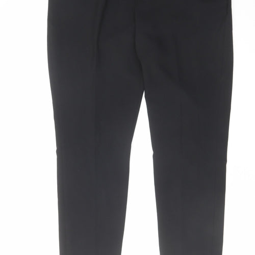 NEXT Womens Black Polyester Dress Pants Trousers Size 12 L29 in Regular Hook & Eye