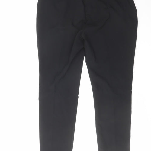 NEXT Womens Black Polyester Dress Pants Trousers Size 12 L29 in Regular Hook & Eye