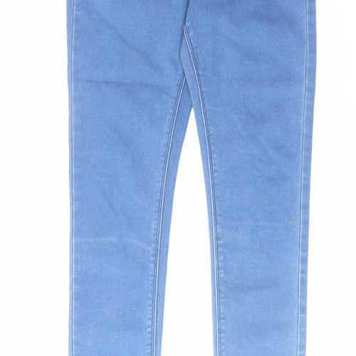 M&Co Womens Blue Cotton Jegging Jeans Size 8 L29 in Regular