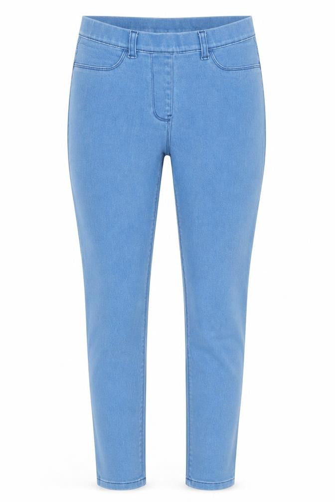 M&Co Womens Blue Cotton Jegging Jeans Size 8 L29 in Regular