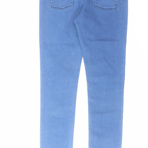 M&Co Womens Blue Cotton Jegging Jeans Size 8 L29 in Regular