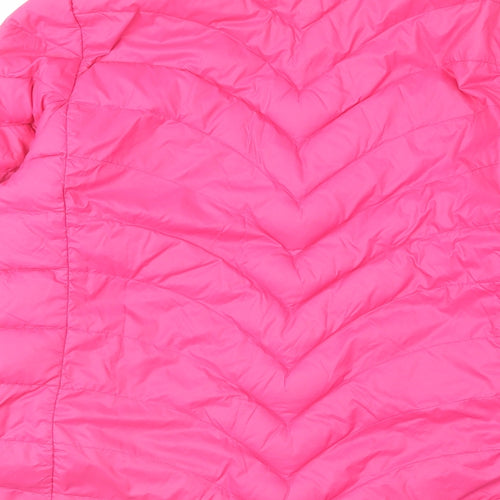 Marks and Spencer Womens Pink Jacket Size 16 Zip