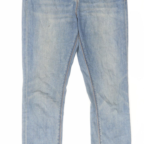 ASOS Womens Blue Cotton Skinny Jeans Size 28 in L32 in Regular Zip