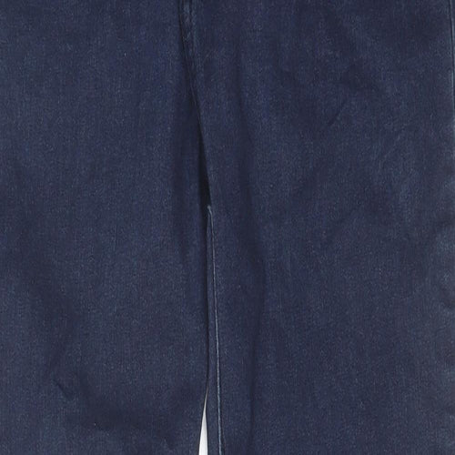 Misspap Womens Blue Cotton Skinny Jeans Size 12 L29 in Regular Zip