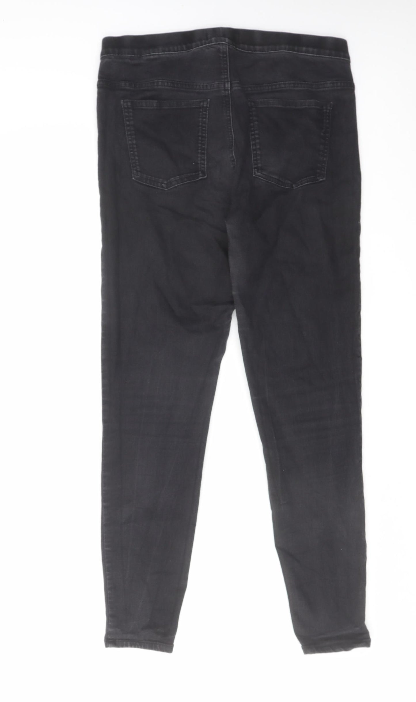 Marks and Spencer Womens Black Cotton Jegging Jeans Size 14 L28 in Regular