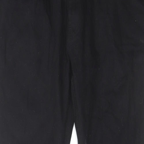 Burton Mens Black Cotton Straight Jeans Size 38 in L29 in Regular Zip
