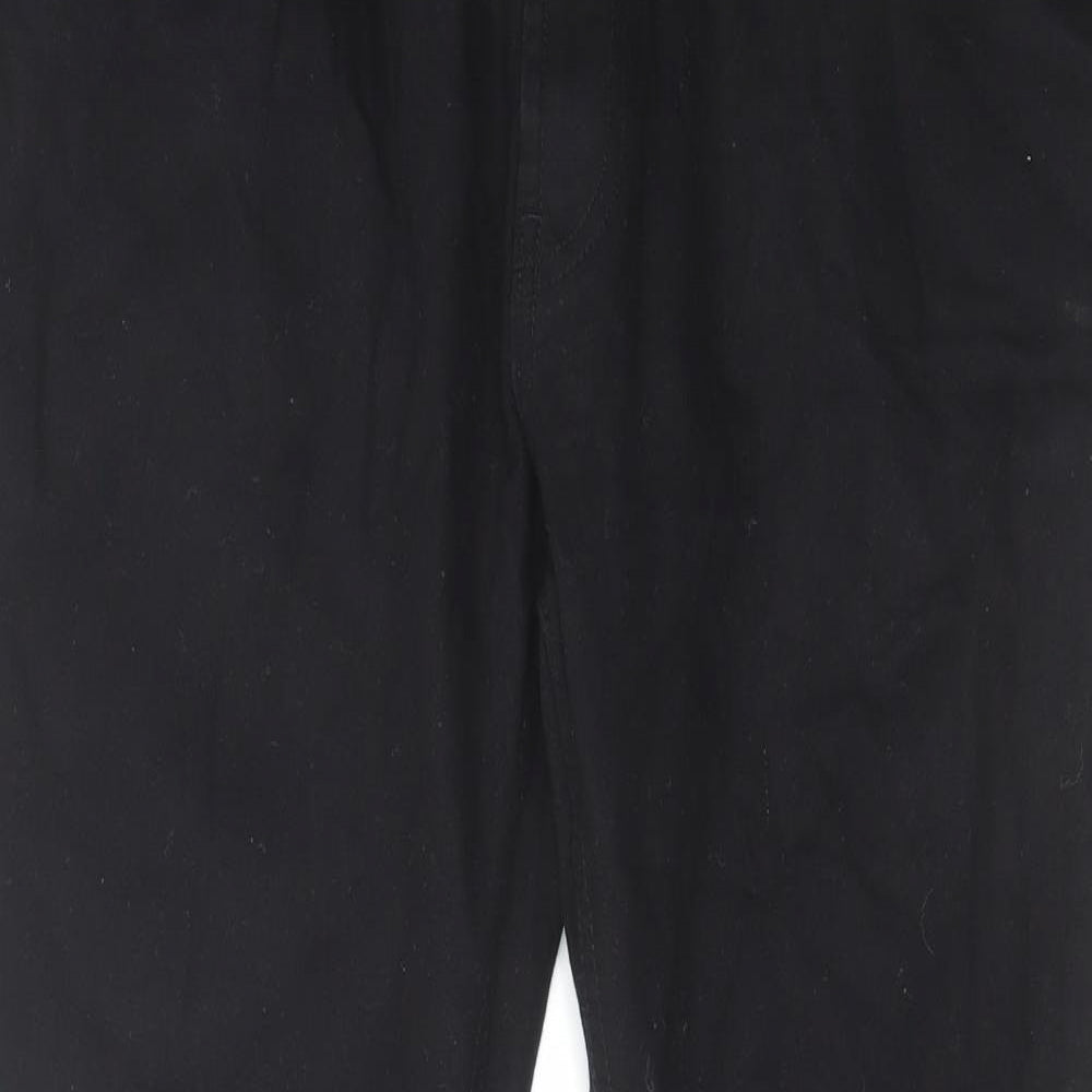 Burton Mens Black Cotton Straight Jeans Size 38 in L29 in Regular Zip
