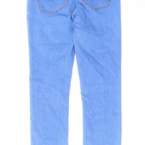Denim & Co. Womens Blue Cotton Skinny Jeans Size 8 L27 in Regular Zip