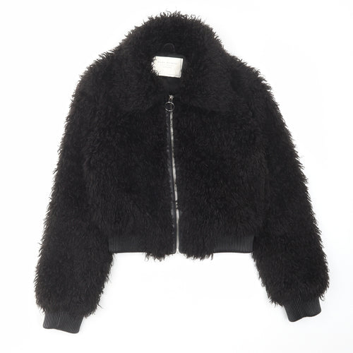 Zara Womens Black Jacket Size XS Zip