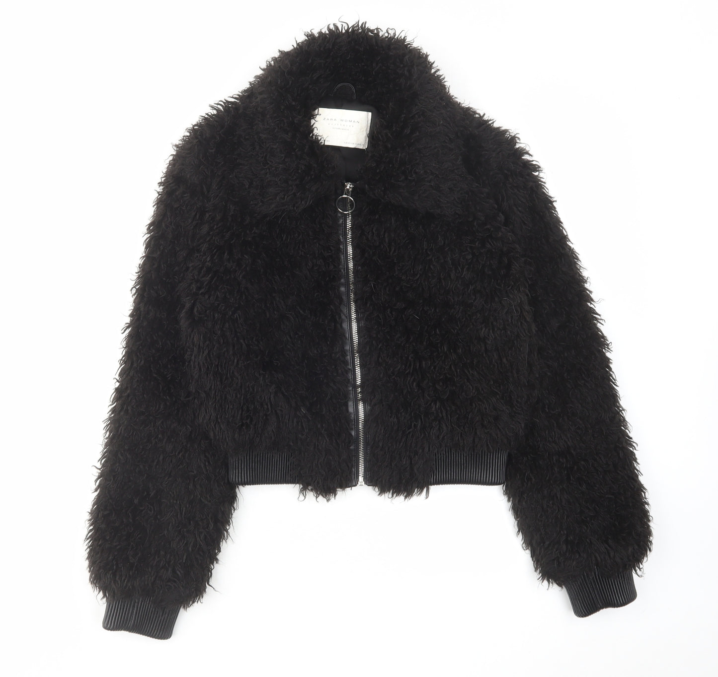 Zara Womens Black Jacket Size XS Zip