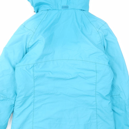DECATHLON Mens Blue Windbreaker Coat Size S Zip