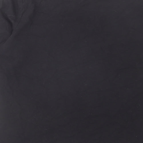 Talbots Womens Black Cotton Basic T-Shirt Size L Round Neck