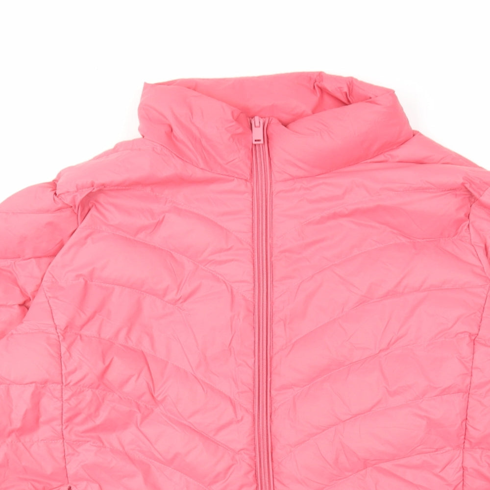 Marks and Spencer Womens Pink Jacket Size 18 Zip