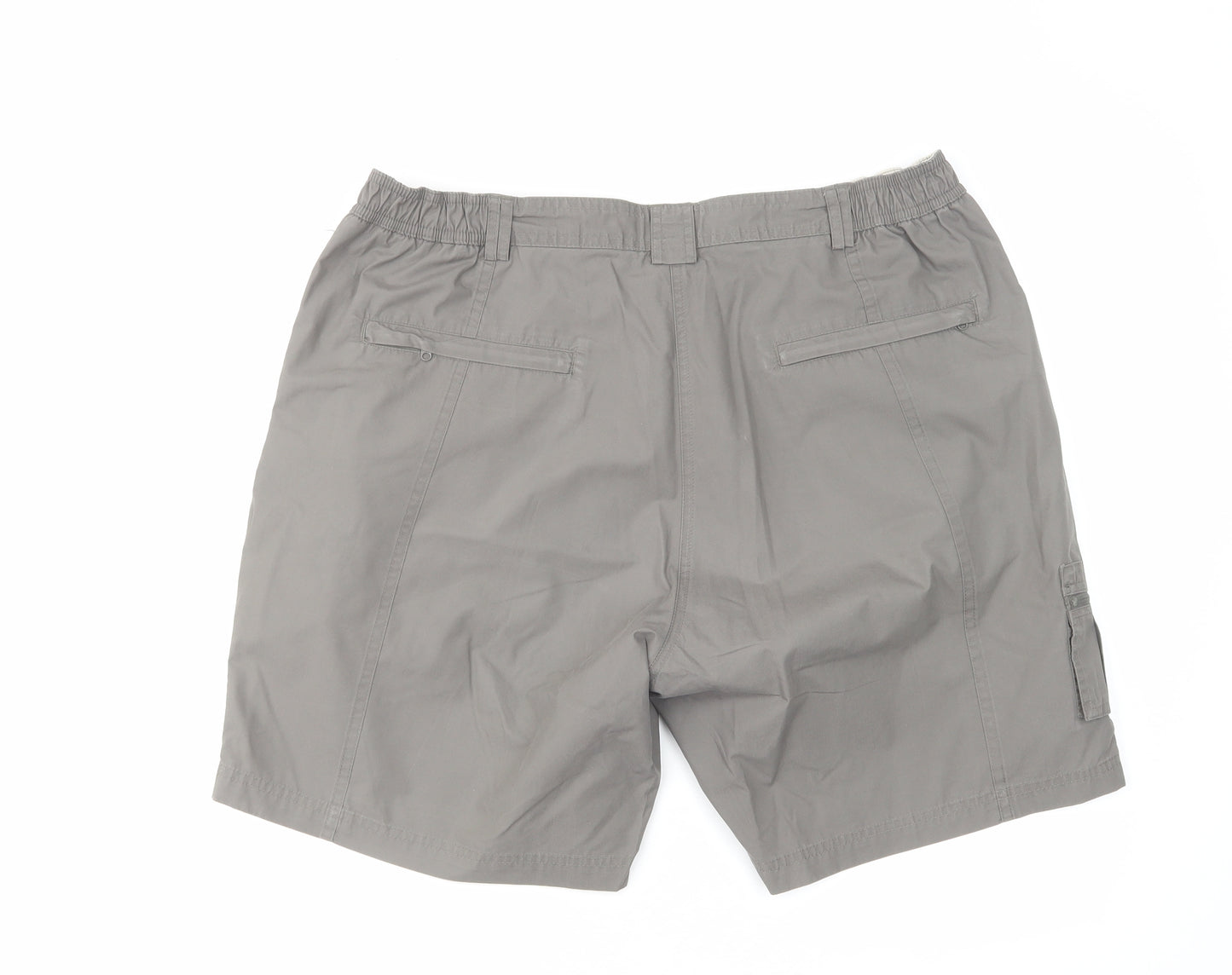 Peter Storm Womens Grey Polyester Cargo Shorts Size 18 L9 in Regular Zip