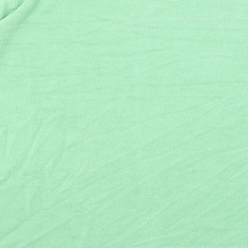 Marks and Spencer Womens Green Round Neck Acrylic Pullover Jumper Size 20
