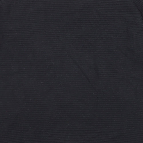 Sisley Womens Black Round Neck Cotton Pullover Jumper Size S
