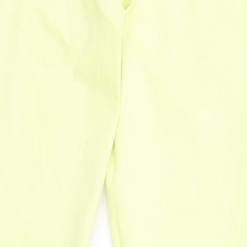 NEXT Womens Yellow Cotton Skinny Jeans Size 14 L27 in Regular Zip