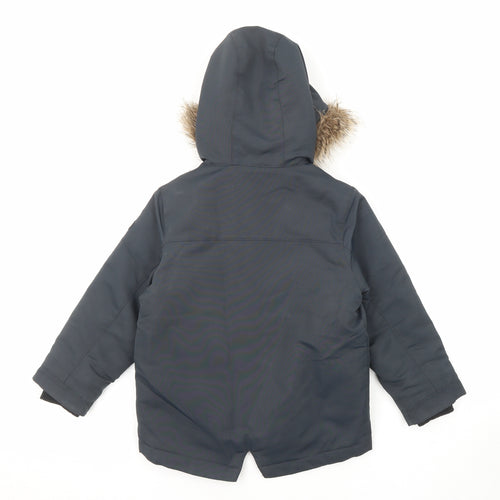 NEXT Boys Blue Basic Coat Coat Size 5 Years Zip