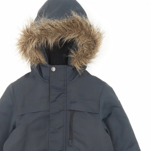 NEXT Boys Blue Basic Coat Coat Size 5 Years Zip