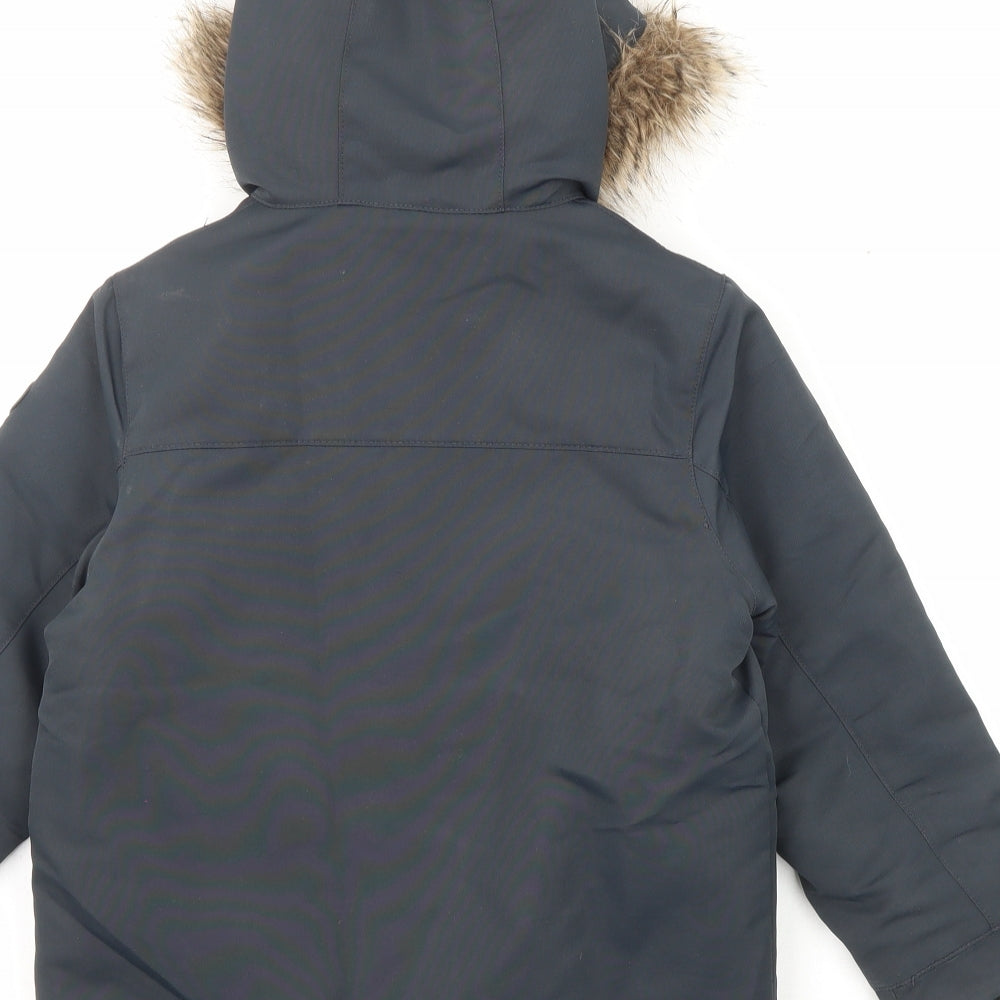 NEXT Boys Blue Basic Coat Coat Size 5 Years Zip