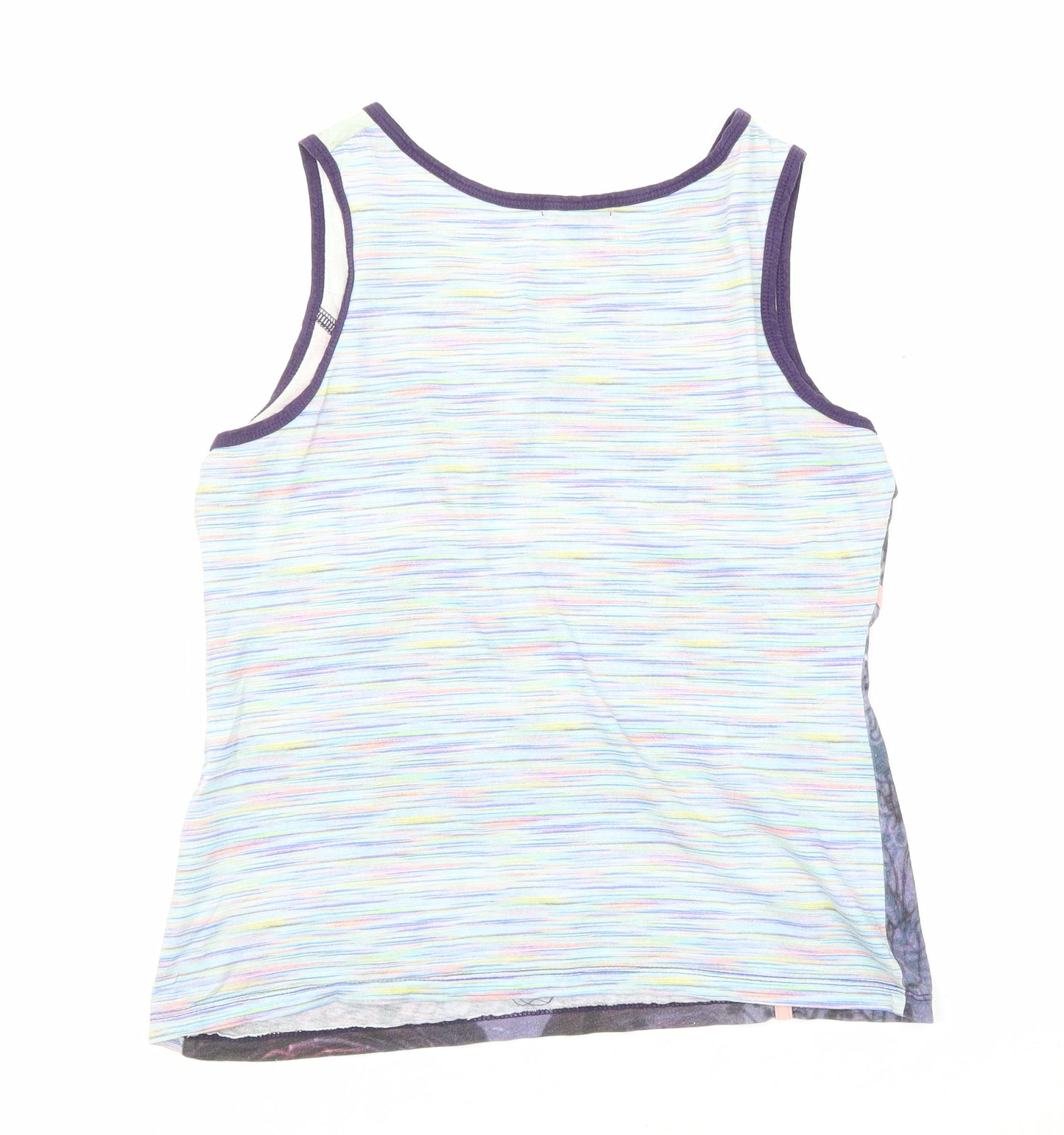 Joe Browns Womens Multicoloured Geometric Cotton Basic Tank Size 12 V-Neck