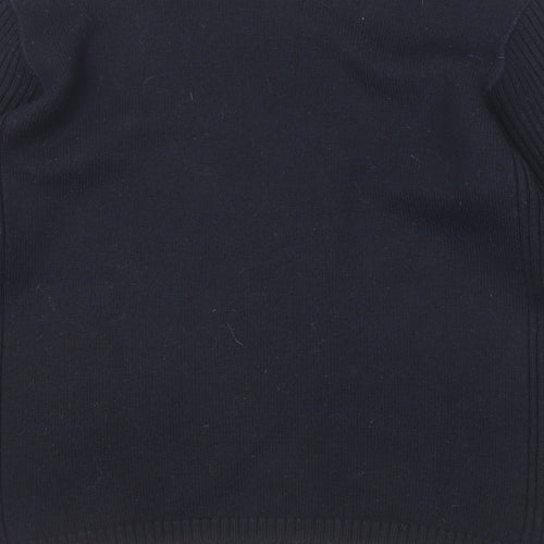Armani Jeans Womens Blue Round Neck Wool Pullover Jumper Size XL