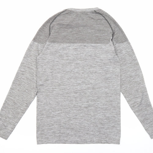 Gymshark Mens Grey Polyester Pullover Casual Size M Round Neck Pullover