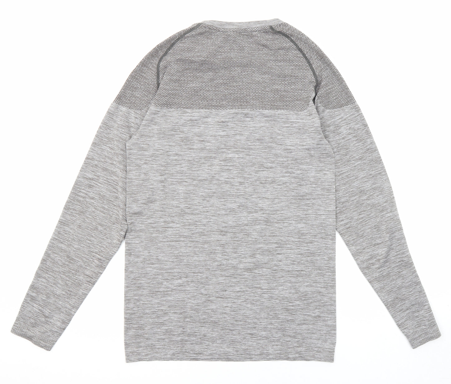 Gymshark Mens Grey Polyester Pullover Casual Size M Round Neck Pullover