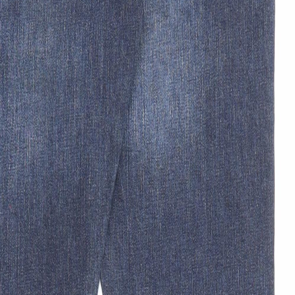 River Island Mens Blue Cotton Skinny Jeans Size 32 in L30 in Regular Zip