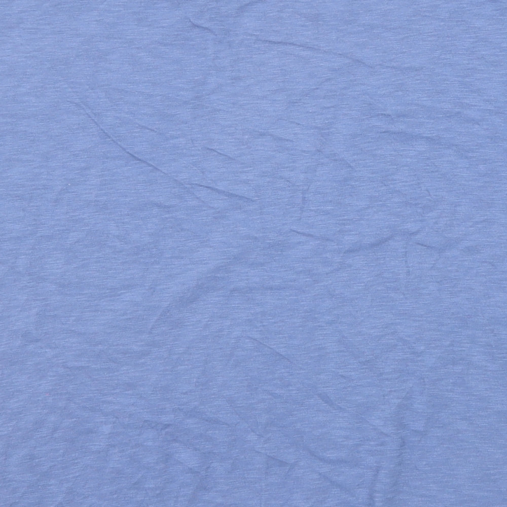 Seasalt Womens Blue Cotton Basic T-Shirt Size 12 Round Neck