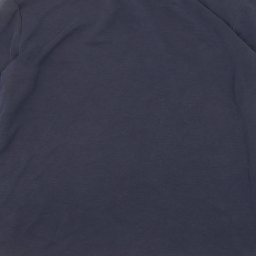 Jones New York Womens Blue Modal Basic T-Shirt Size S High Neck