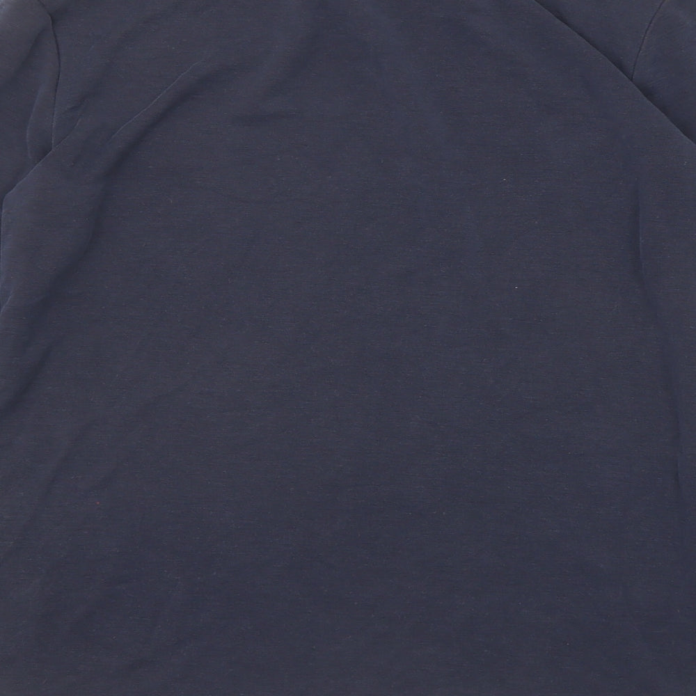 Jones New York Womens Blue Modal Basic T-Shirt Size S High Neck