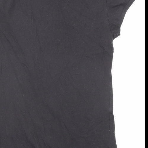 Levi's Womens Black Polyester Basic T-Shirt Size S Round Neck