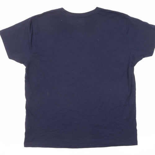 Trespass Mens Blue Cotton T-Shirt Size XL Crew Neck