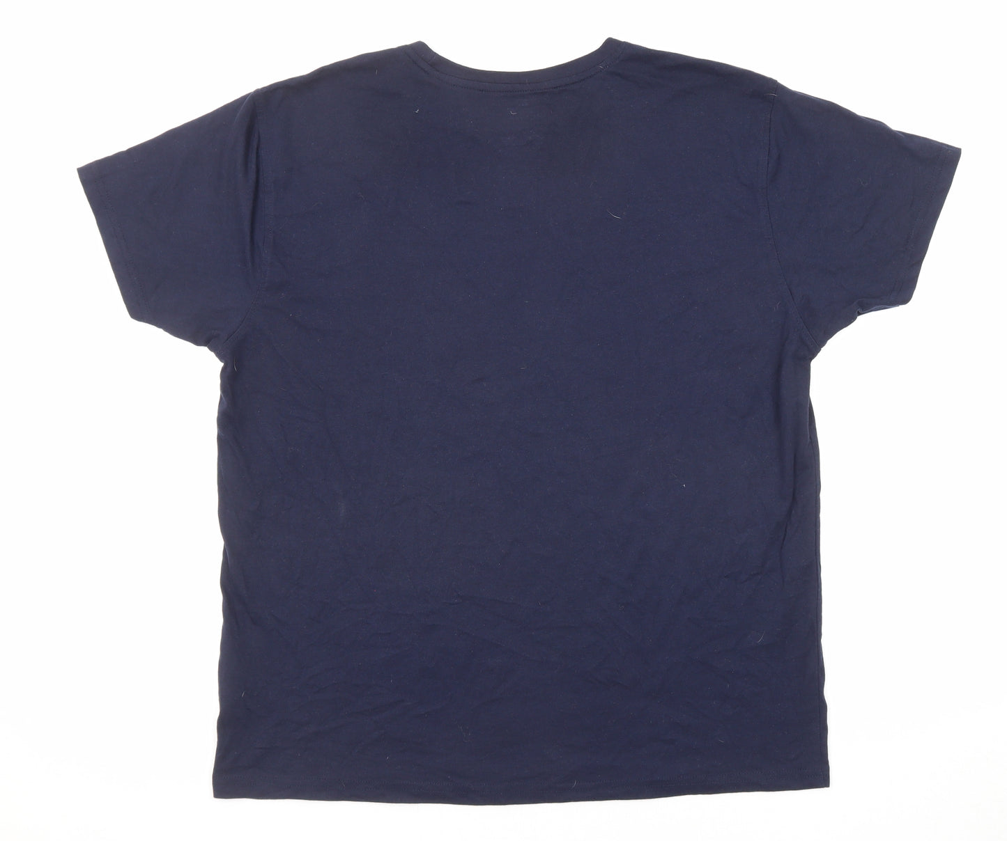 Trespass Mens Blue Cotton T-Shirt Size XL Crew Neck