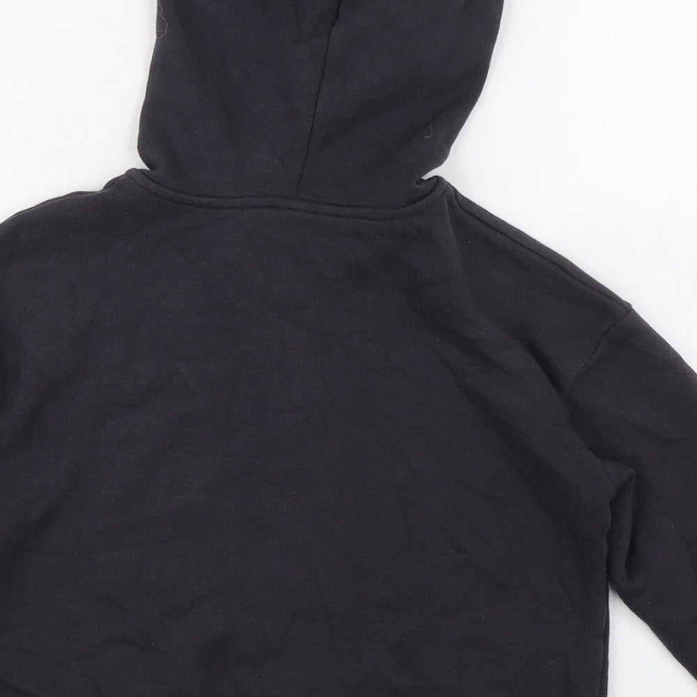 H&M Girls Grey Cotton Full Zip Sweatshirt Size 8 Years Zip - Size 8-10 Years Follow The Rainbow