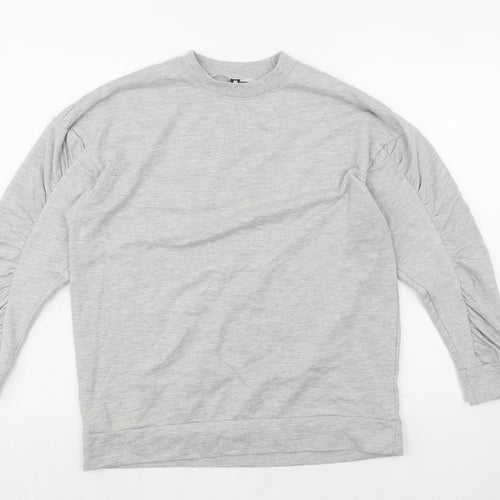 Influence Womens Grey Cotton Pullover Sweatshirt Size 12 Pullover